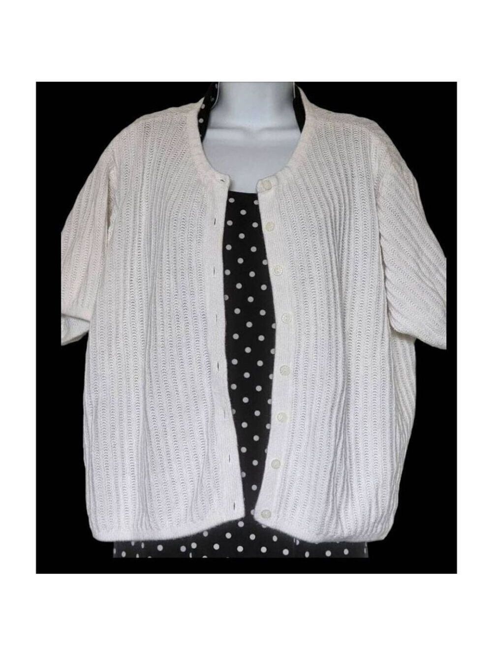 Russ White Fuzzy Cardigan